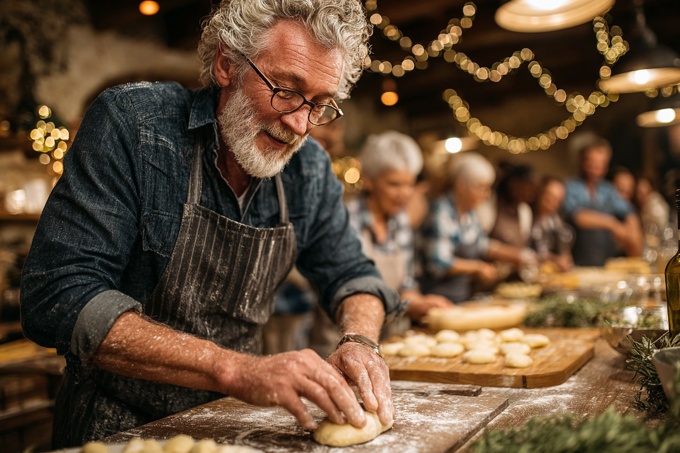 Група старших людей разом на природі